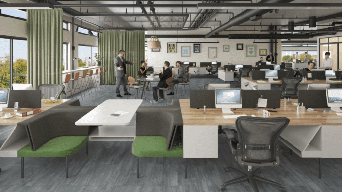 3D office render