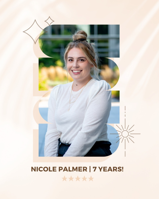 Celebrating Nicole's 7️⃣ year #Workiversary as a #HottSchott! 🎉 From a summer intern to an indispensable team member, her ability to navigate tight deadlines with calm confidence and positivity is truly irreplaceable. Nicole's kind-hearted nature and approachable spirit make our office a more joyful place. Thank you for being the reliable, positive, and compassionate force that you are. Here's to the past seven years and many more to come! ✨🥂